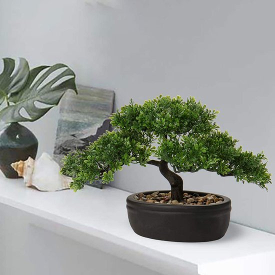 550x550-21381.jpg Unyqoos® Natuurgetrouwe kunstbonsai in zwarte keramische pot voor stijlvolle decoratie