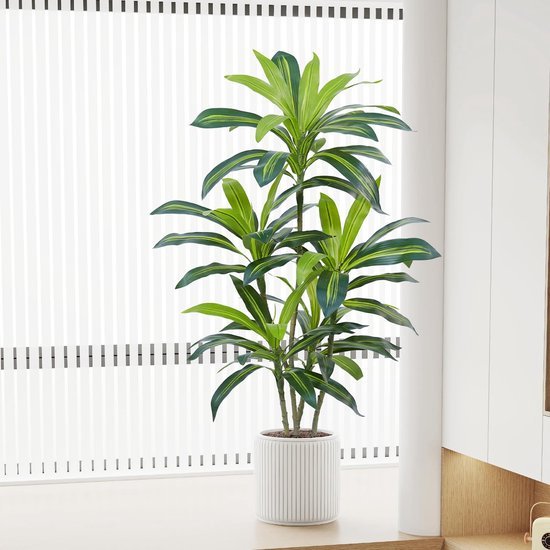 Unyqoos® Realistische Dracaena Kunstboom van 120 cm voor Binnen- en Buitendecoratie