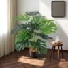 Unyqoos® Grote decoratieve kunstplant Monstera met verstelbare takken en bladeren