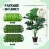 Unyqoos® Grote decoratieve kunstplant Monstera met verstelbare takken en bladeren
