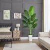 Unyqoos® Grote decoratieve kunstplant met natuurlijke uitstraling voor binnenruimtes