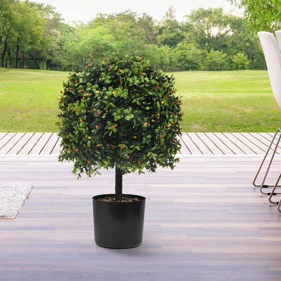 550x550-21420.jpg Unyqoos® Levensechte kunstbuxusballen met decoratief rood fruit voor binnen en buiten