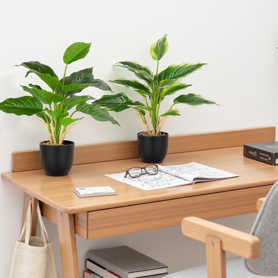 550x550-21424.jpg Unyqoos® Set van twee levensechte kunststof planten voor veelzijdige interieurdecoratie