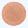 550x550-21436.jpg Unyqoos® Ronde omkeerbare katoenen badmat in abrikooskleur voor een luxueuze badkamerervaring