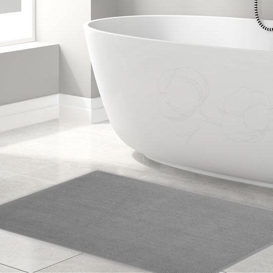 Unyqoos® Zachte en Luxe Antislip Badmat van 100% Katoen, Groot Formaat voor Optimale Absorptie en Comfort