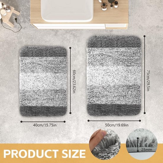 550x550-21464.jpg Unyqoos® Absorberende en Antislip Microvezel Badmat voor Diverse Ruimtes