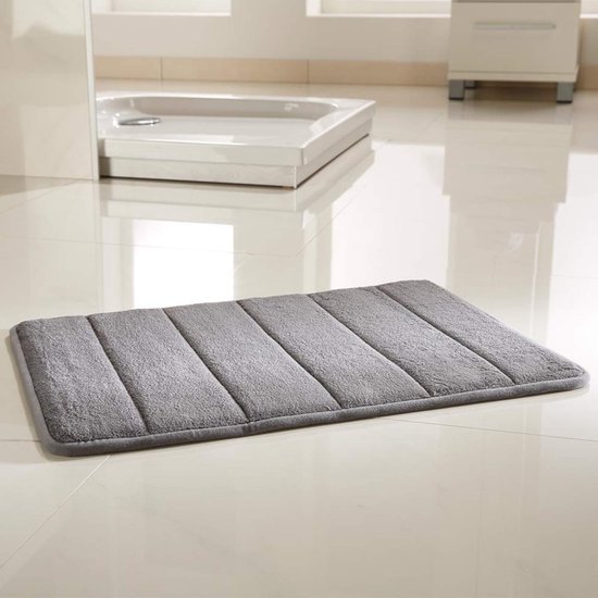 550x550-21469.jpg Unyqoos® Grijze antislip badmat met memory foam en sneldrogend ontwerp