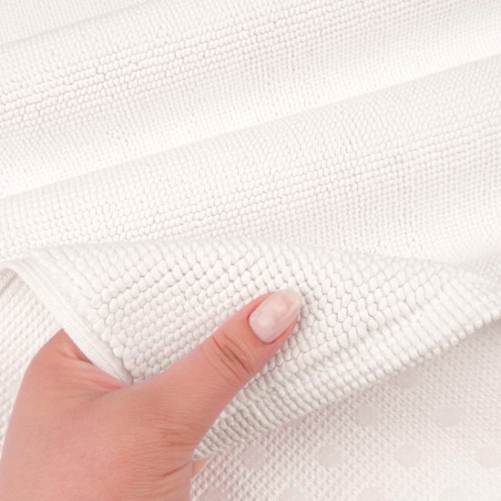 Unyqoos® Absorberende en Sneldrogende Antislip Badmat van 100% Katoen 51 x 86 cm voor Luxe Comfort