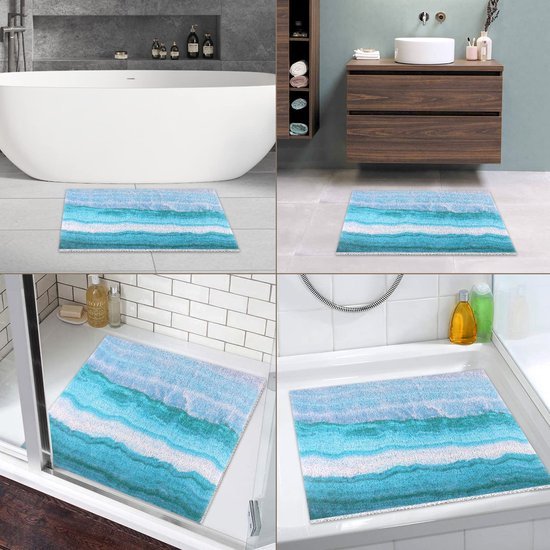 550x550-21525.jpg Unyqoos® Antislip Douchemat 60x60 cm met Sneldrogend Luffa Oppervlak voor Veilig Douchen