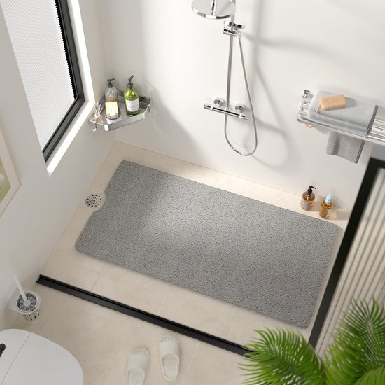 Unyqoos® Grijze Antislipmat voor Veiligheid en Comfort in Badkamer of Keuken