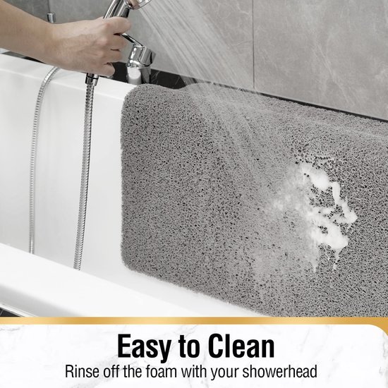 Unyqoos® Grijze Antislipmat voor Veiligheid en Comfort in Badkamer of Keuken