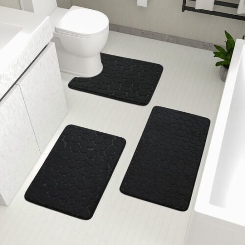550x550-21551.jpg Unyqoos® Set van drie luxe badkamertapijten met antislip en absorberend traagschuim