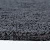 Unyqoos® Grijze halfronde badmat van katoen met omkeerbaar design voor comfort