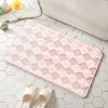 Unyqoos® Zacht Roze Badkamertapijt met Antislip en Hoog Absorptievermogen, 50 x 80 cm