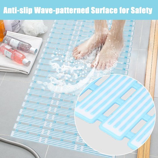 Unyqoos® Antislip Douchmat 68x40 cm voor Badkuip met Sterke Zuignappen
