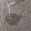 Unyqoos® Grijze antislip badmat van chenille 50x50 cm voor veilige badkamer