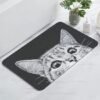 Unyqoos® Zachte Antislip Badmat met Grappige Kattenprint voor Veiligheid en Comfort in de Badkamer