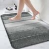 550x550-21625.jpg Unyqoos® Zachte en Antislip Badmat voor Douche en Badkamer, 60 x 90 cm Grijs