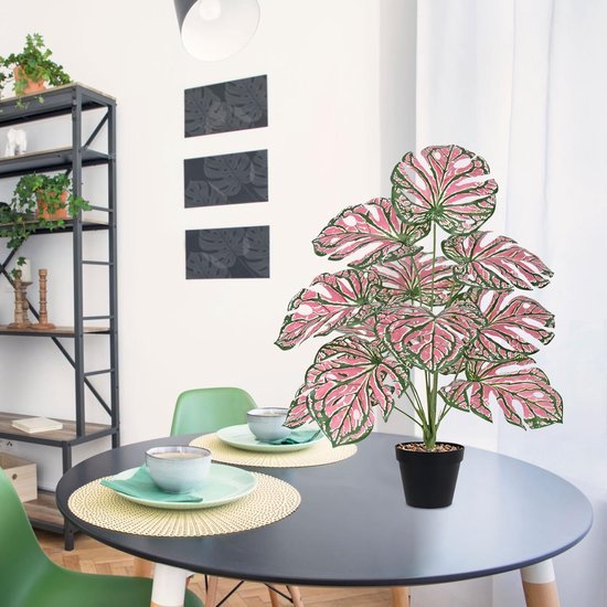 Unyqoos® Levensechte kunst Monstera plant van 65 cm voor huis en kantoor decoratie