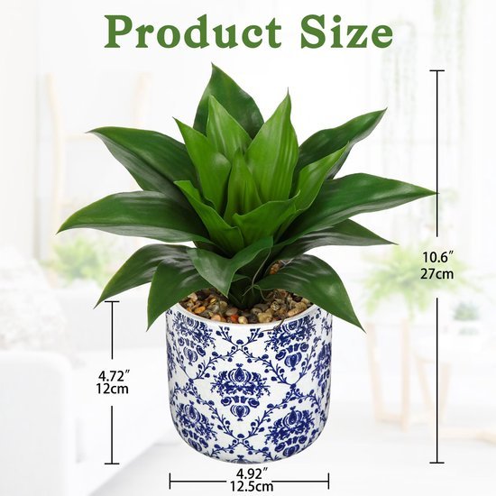 Unyqoos® Stijlvolle kunstplant met realistische agave voor interieurdecoratie