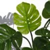 Unyqoos® Realistische kunstplant met gedraaid ontwerp en grote Monstera bladeren, groente, 60 cm