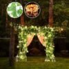 Unyqoos® Kunstmatige Klimop Slinger met LED Verlichting voor Feestelijke Decoraties, 25 Meter Lengte