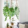 550x550-21748.jpg Unyqoos® Set van drie decoratieve kunstplanten voor binnen en buiten gebruik