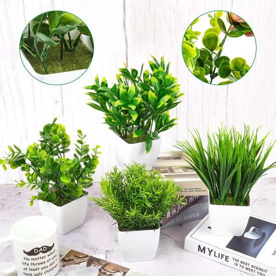 550x550-21757.jpg Unyqoos® Set van vier levensechte kunstplanten in pot voor stijlvolle binnenhuisdecoratie