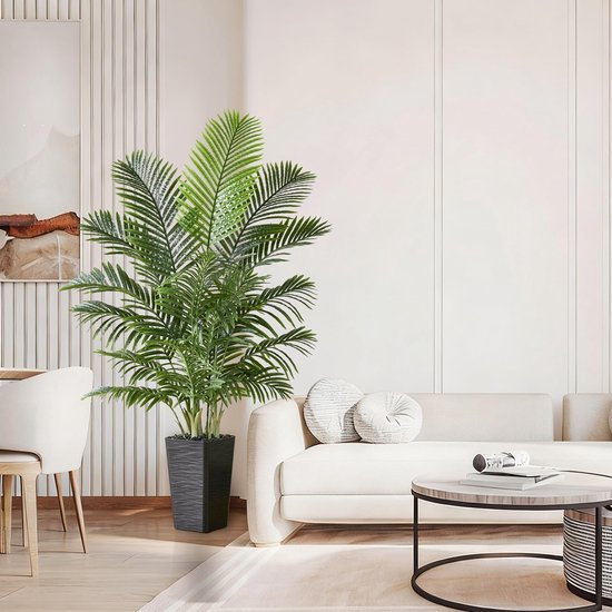 Unyqoos® Levensechte kunstpalm van 150 cm voor interieurdecoratie en sfeer