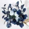 Unyqoos® Set van 12 Blauwe Eucalyptus Kunsttakken voor Stijlvolle Binnenhuisdecoratie, blauw, 50 cm