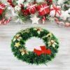 Unyqoos® Sfeervolle Kerstkrans met Rendieren voor Deur en Raamdecoratie Binnen en Buiten