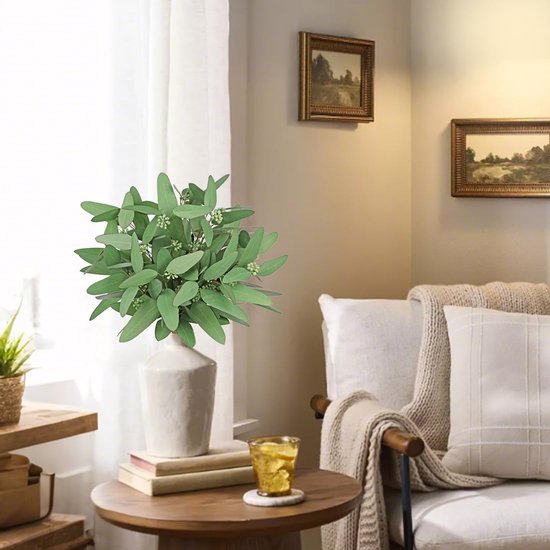 Unyqoos® Onderhoudsvriendelijke Eucalyptus Kunsttakken voor Diverse Decoratiemogelijkheden