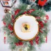 Unyqoos® Kunstmatige Kerstkrans met Rode Bessen en Dennenappels van 50 cm voor Decoratie