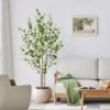 Unyqoos® Decoratieve kunstplant Enkianthus met realistische bladeren voor huis en kantoor
