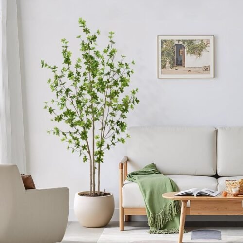 Unyqoos® Decoratieve kunstplant Enkianthus met realistische bladeren voor huis en kantoor