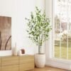 Unyqoos® Decoratieve kunstplant Enkianthus met realistische bladeren voor huis en kantoor