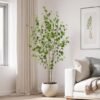 Unyqoos® Decoratieve kunstplant Enkianthus met realistische bladeren voor huis en kantoor