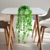 Unyqoos® Stijlvolle kunstmatige hangplant eucalyptus in elegante keramische pot, groente, 60cm