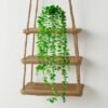 Unyqoos® Stijlvolle kunstmatige hangplant eucalyptus in elegante keramische pot, groente, 60cm