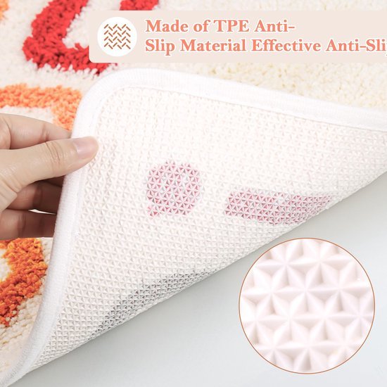 550x550-21999.jpg Unyqoos® Zachte en wasbare badmat met antislip laag voor badkamer en meer
