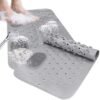 Unyqoos® Grijze wasbare badmatten met antislip en voetmassage voor veiligheid