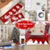 550x550-22024.jpg Unyqoos® Set van twee kerstthema keukenmatten met antislip en absorberende eigenschappen