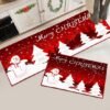 550x550-22026.jpg Unyqoos® Set van twee kerstthema keukenmatten met antislip en absorberende eigenschappen