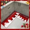 550x550-22027.jpg Unyqoos® Set van twee kerstthema keukenmatten met antislip en absorberende eigenschappen