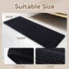 Unyqoos® Zachte en absorberende zwarte badmat met antislip en wasbare eigenschappen