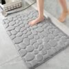 Unyqoos® Comfortabele en absorberende badmat van traagschuim voor badkamer, 40x60 cm