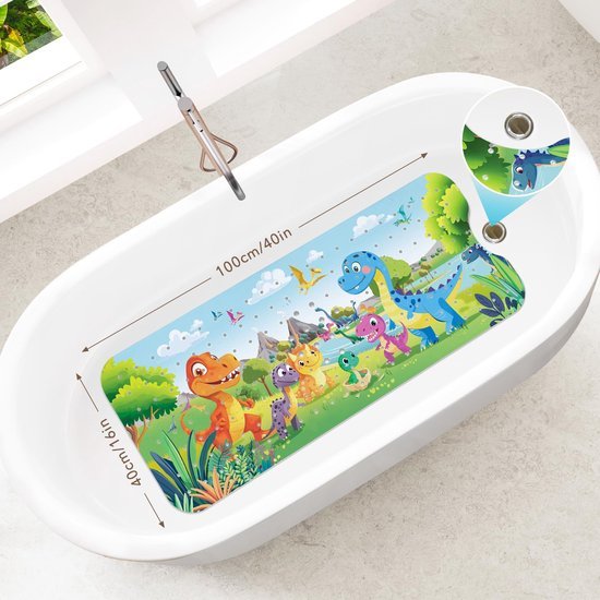 550x550-22089.jpg Unyqoos® Veilige en Speelse Antislip Badmat voor Kinderen met Dinosaurusontwerp