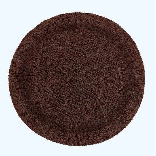 Unyqoos® Luxe omkeerbare ronde badmat van katoen voor een comfortabele badkamer