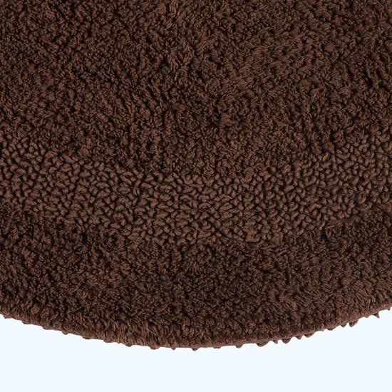 Unyqoos® Luxe omkeerbare ronde badmat van katoen voor een comfortabele badkamer