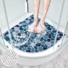Unyqoos® Driehoekige antislip douchemat voor veilige en comfortabele douche-ervaring